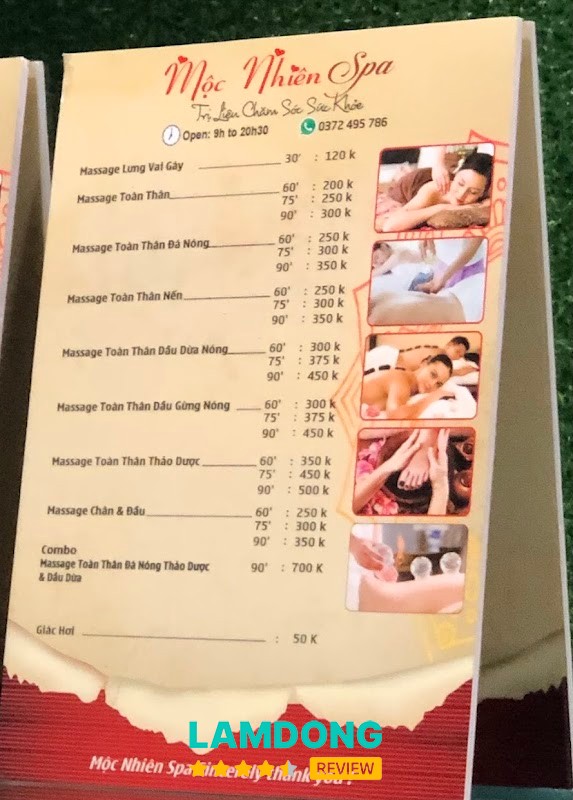 Mộc Nhiên – không gian massage thư giãn